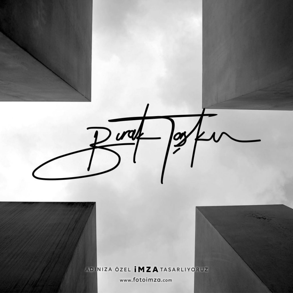 Burak isme imza logo yapma