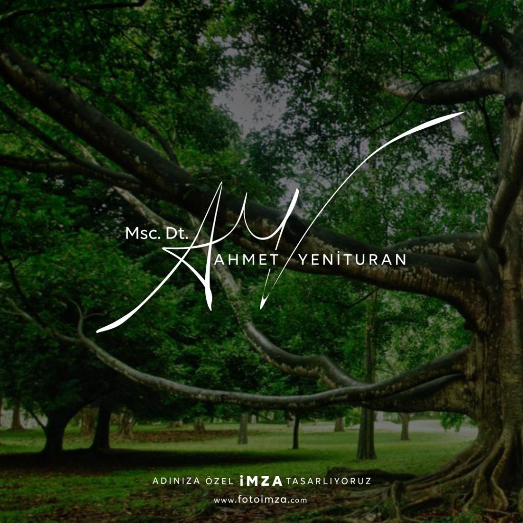 AY baş harflerinden imza tasarımları