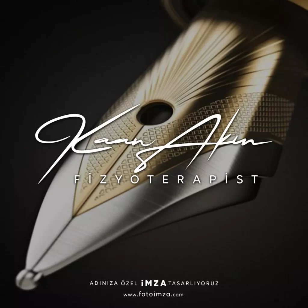 Fizyoterapist imza logo örneği