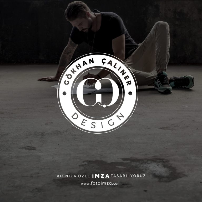 Gökhan isme özel yuvarlak logo tasarımı