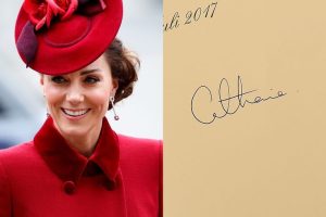 Kate Middleton imzası