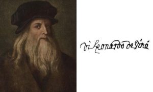 Leonardo Da Vinci imzası