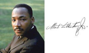 Martin Luther King imzası