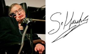 Stephen Hawking imzası