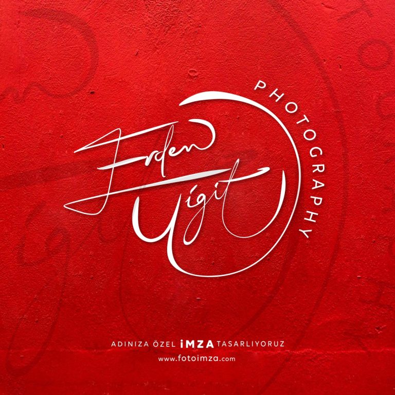 Erdem ismine özel kavisli imza örnekleri