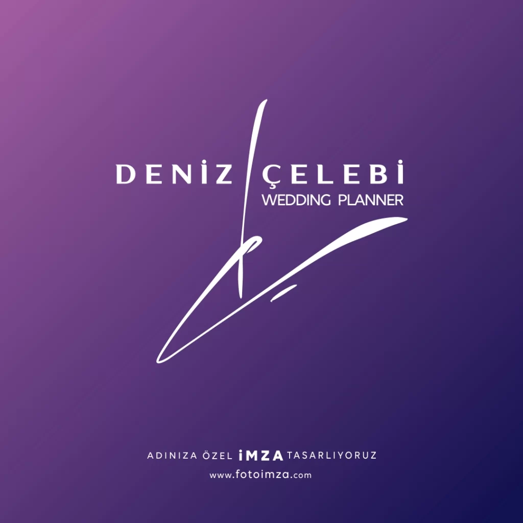 DÇ harfleri ile imza tasarımı