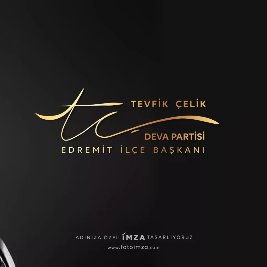 Parti ilçe başkanı imza örneği