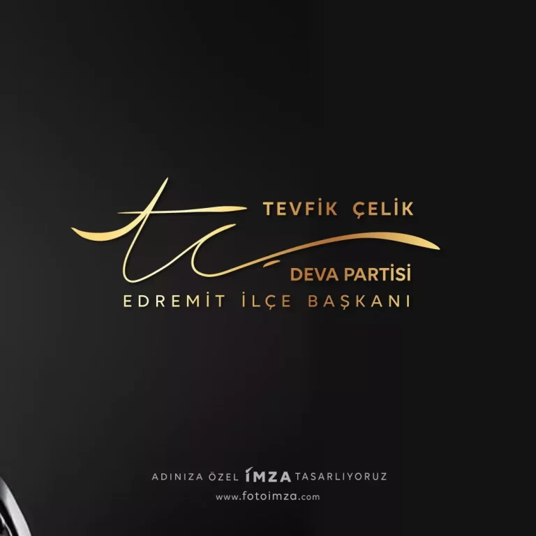 Parti ilçe başkanı imza örneği