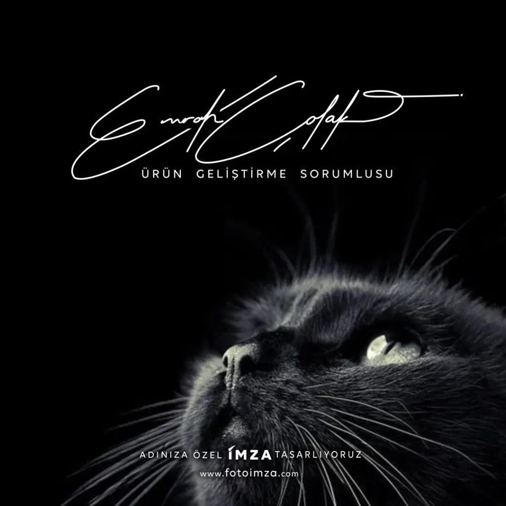 Emrah ismi için imza örneği