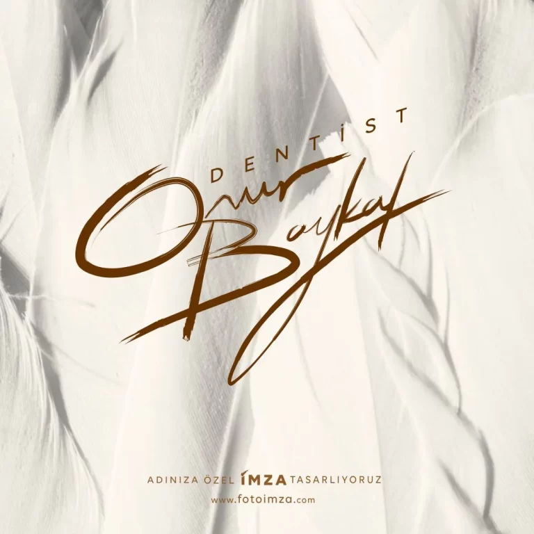 Dişçi imza örnekleri tasarımı