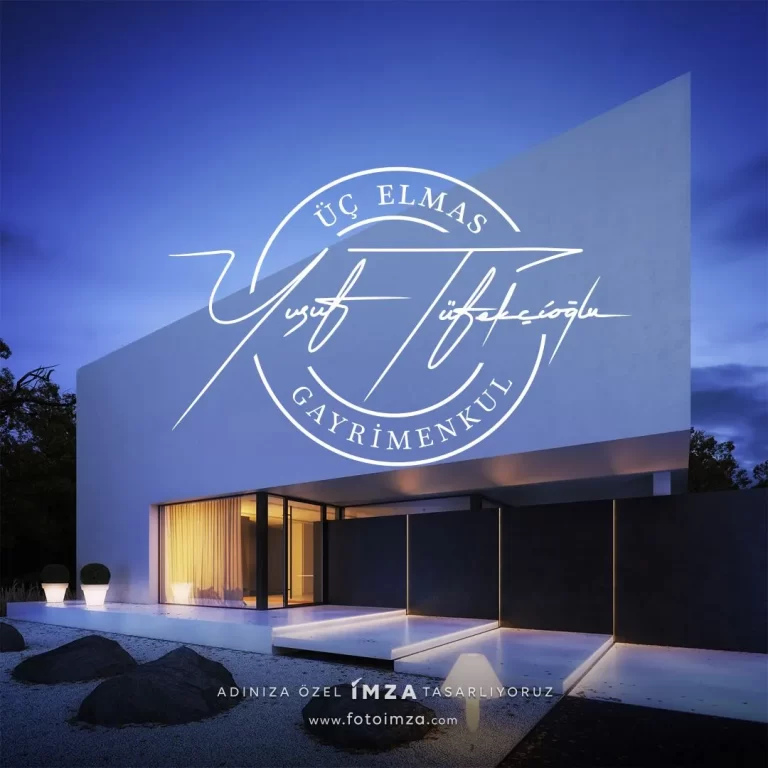 Gayrimenkul imzalı logo örneği