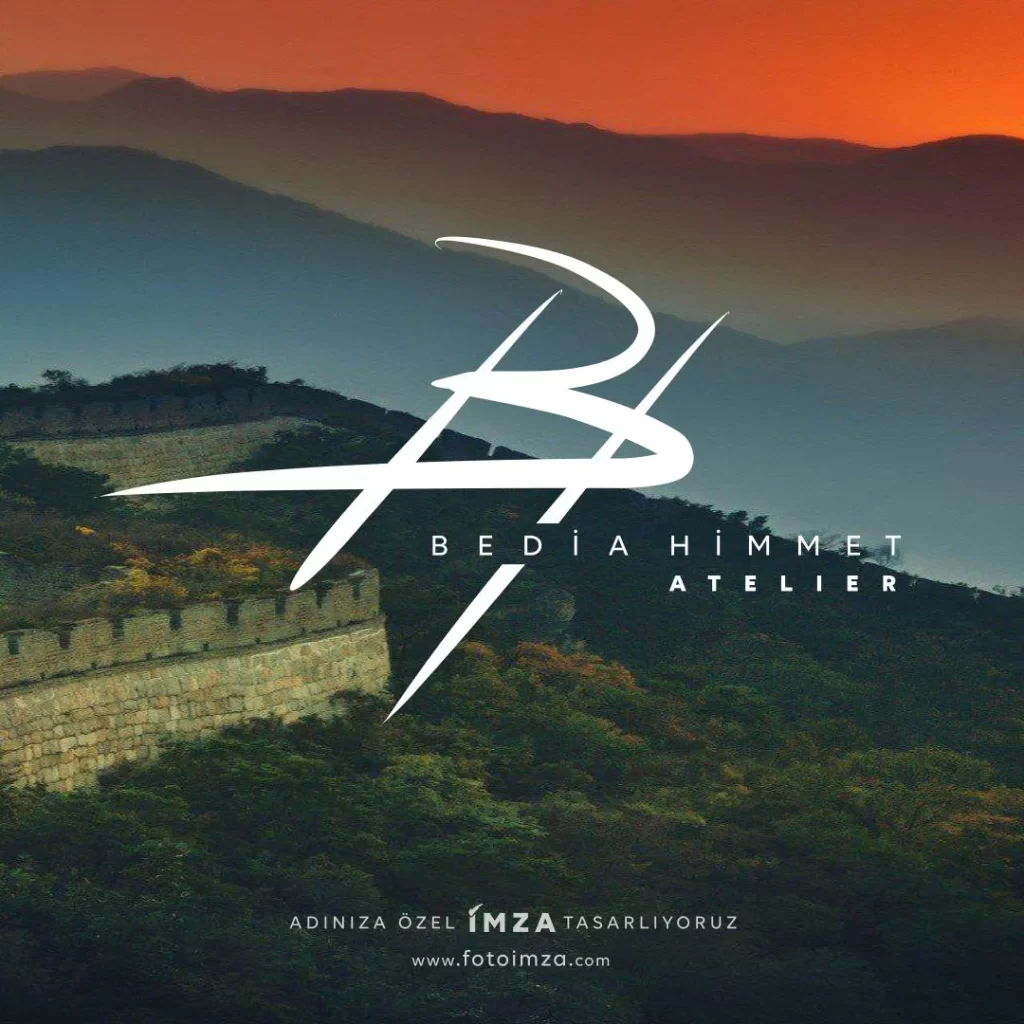 BH harfleri ile logo tasarımı