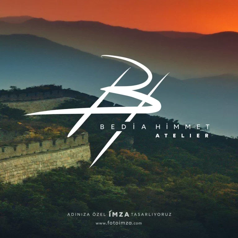 BH harfleri ile logo tasarımı