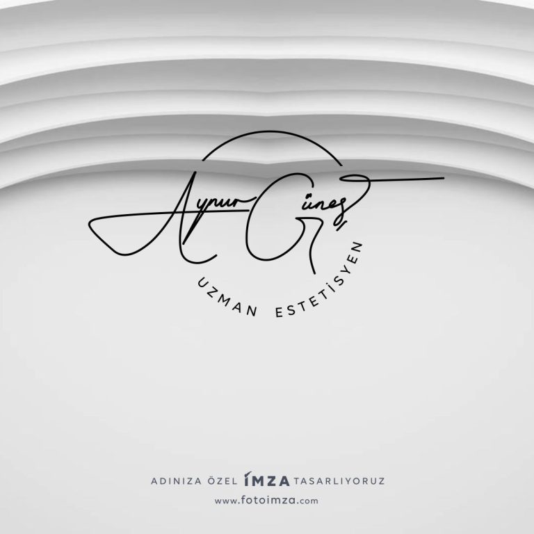 Aynur isim logo örneği