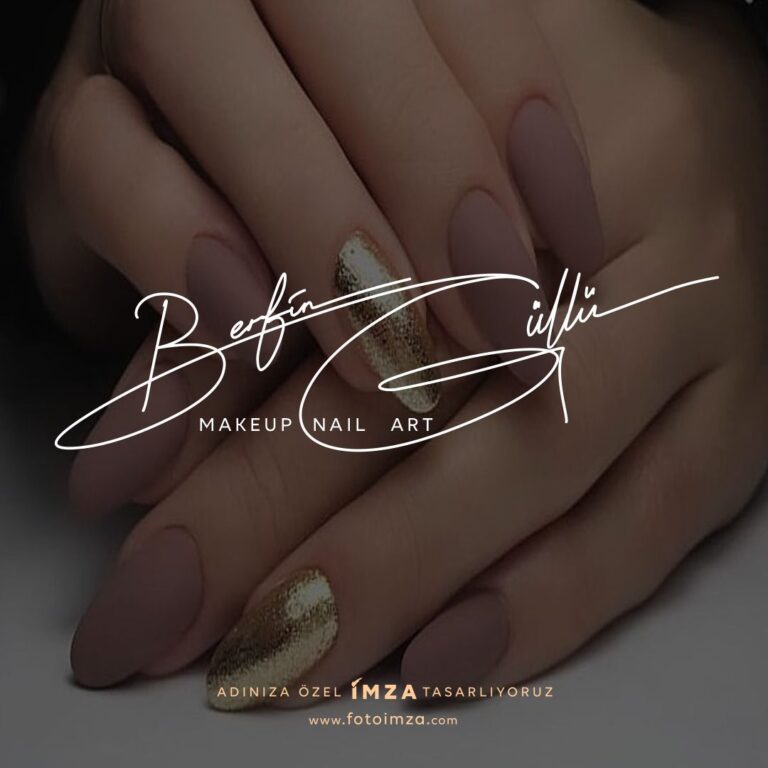 Tırnak Nail Sanatçısı İmza Logo