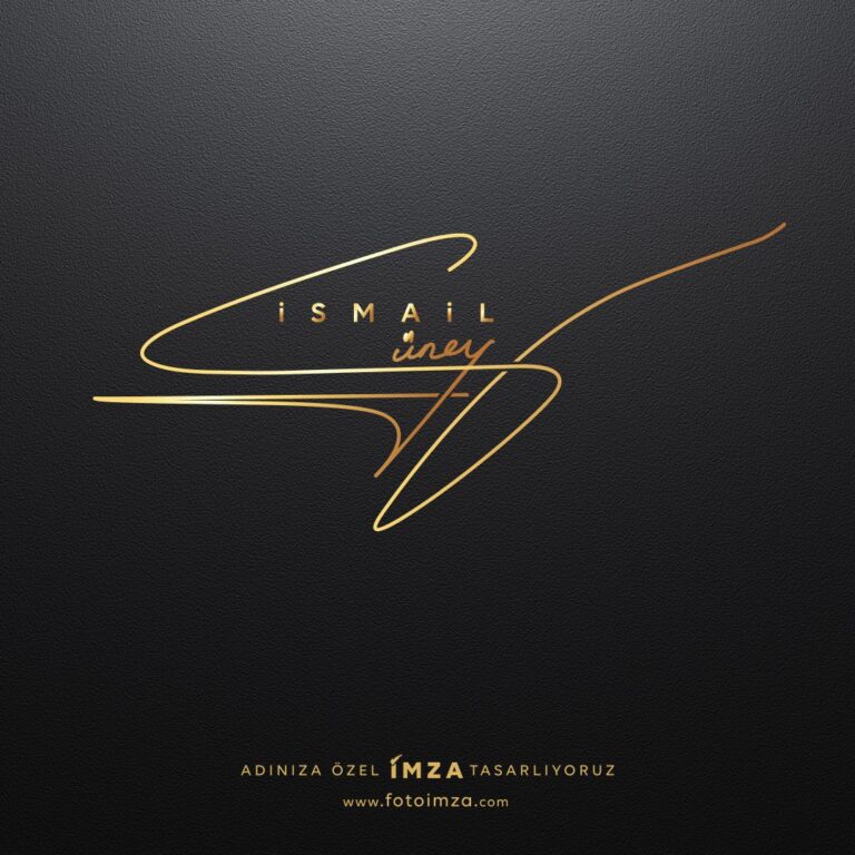 Gold isim logo örneği