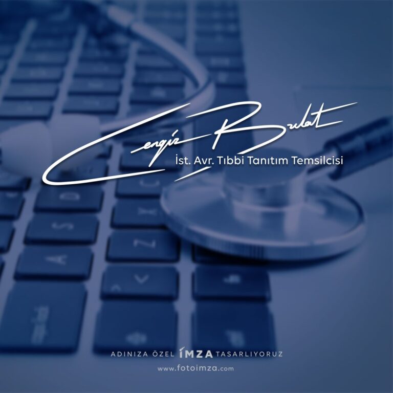 Tıbbi marka imza logo