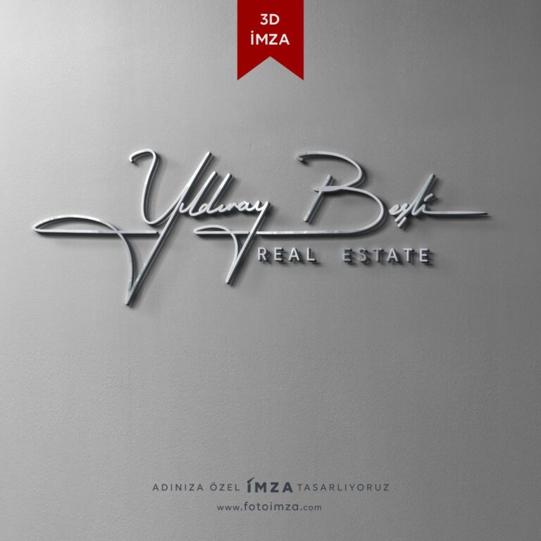 Real Estate imza logo çalışması