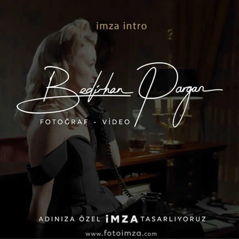 Fotoğrafçı logo intro tasarımı