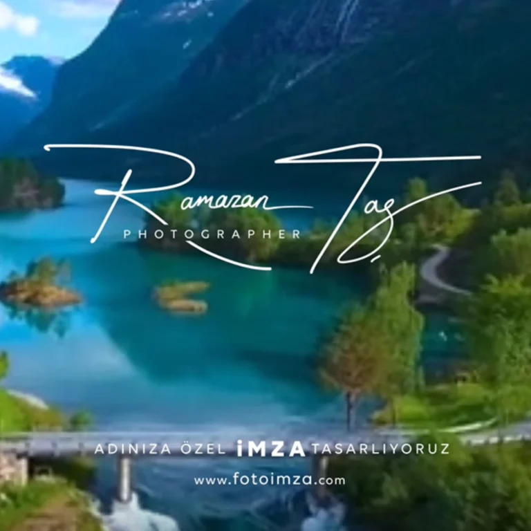 İmza şeklinde video intro