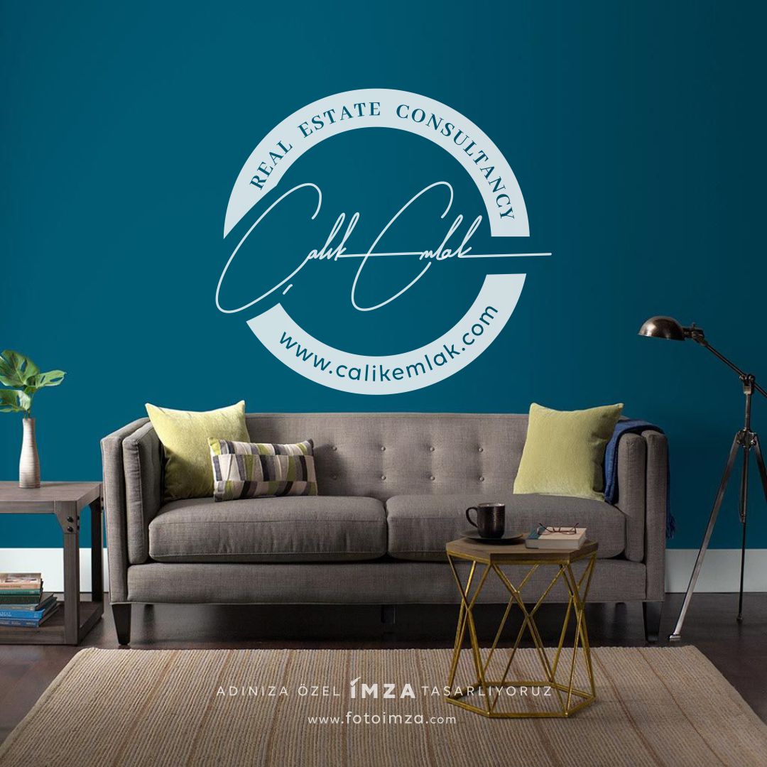 Real Estate imza logo tasarımı
