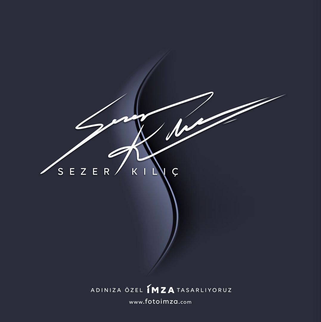 Sezer isim logo örneği