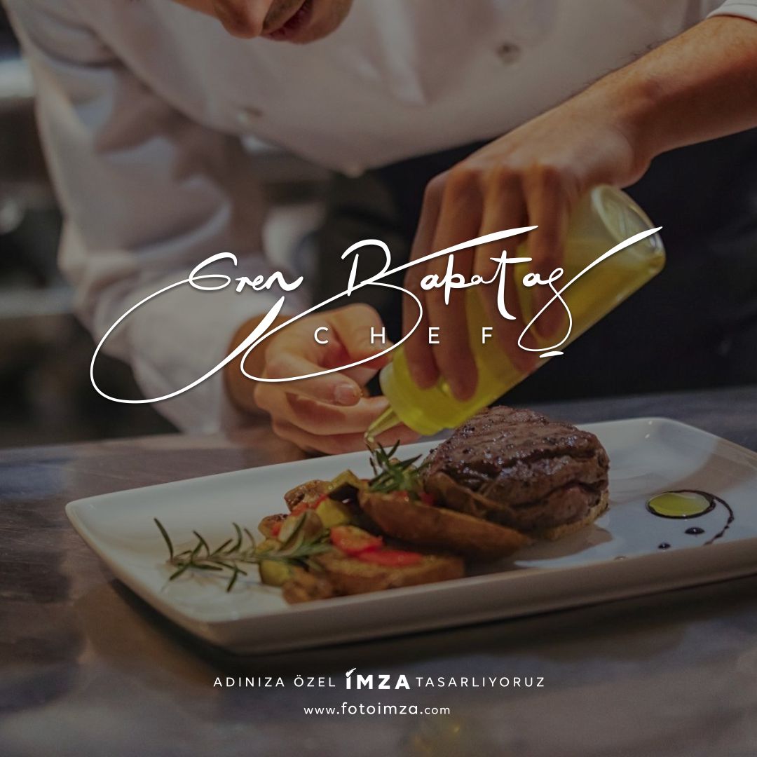 Chef isim imza logo tasarımı