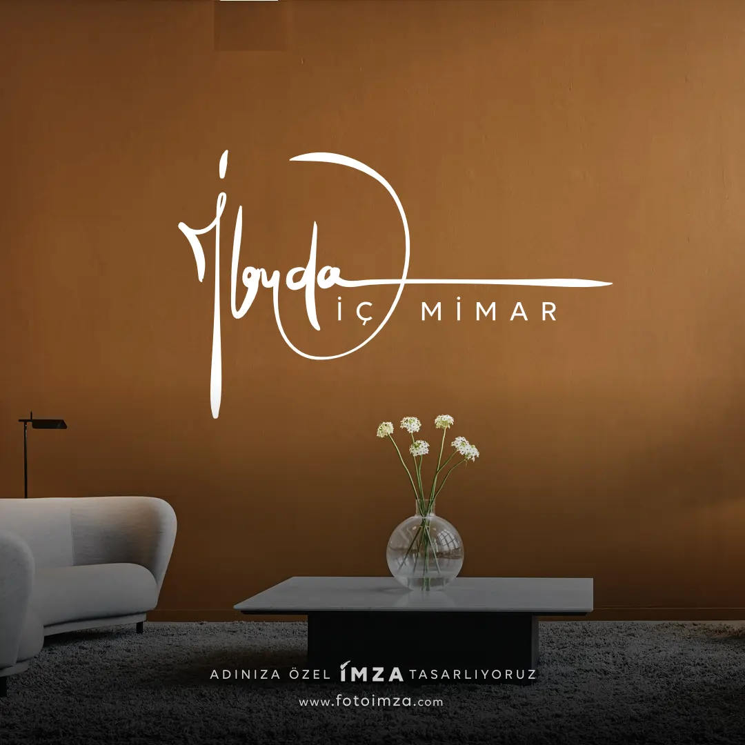 İç Mimar İsme Özel Logo